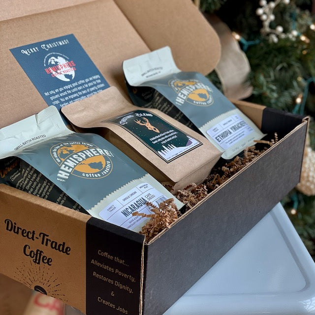 Dark Roast Coffee Gift Pack 312oz. bags Hemisphere Coffee Roasters