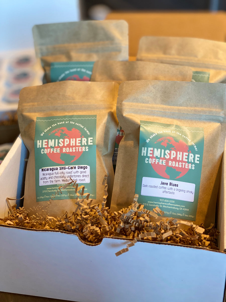 Coffee Sample Pack 53oz. Bags Hemisphere Coffee Roasters