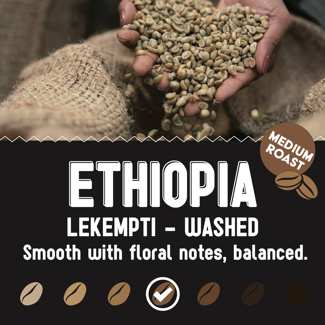 Ethiopia Lekempti Washed Medium Roast | Bulk 5lb.