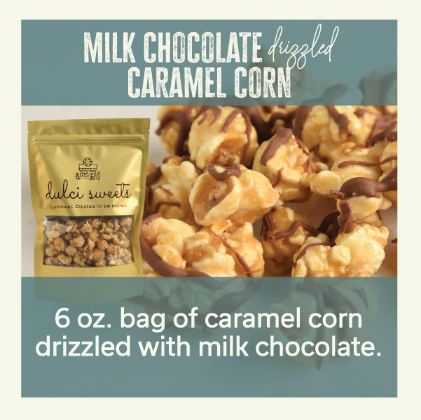 Milk Chocolate Drizzled Caramel Popcorn | Fundraiser