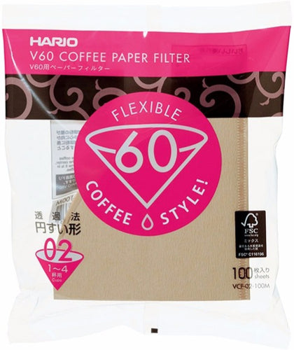 Hario V60 Paper Filters 02 | Natural Brown